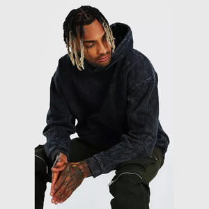 Sweat à capuche en polaire avec broderie et col montant personnalisé OEM pour hommes Manteau Sherpa chaud Pull à fermeture éclair Veste polaire Sweat-shirt - Product Image 3