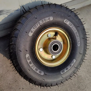 Roda Pengganti Gerobak Dorong 4.10/3.50-4, Baja/Plastik, Roda Karet Pneumatik 10 Inci 2/4PR - Product Image 3