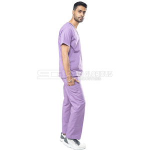 Uniforme Médico con Cuello en V, Trajes Médicos de Alta Calidad, Uniformes Quirúrgicos de Manga Corta, Spandex Suave para Hombre, Uniformes de Hospital de Verano para Enfermeros - Product Image 5