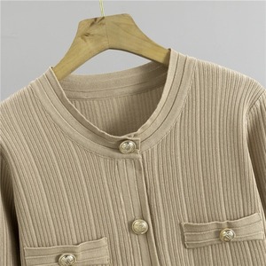 Conjuntos de pijama de punto de 2 piezas elegantes para mujer, conjunto de pantalones cárdigan de vendaje con cinturón, conjunto de dos piezas de punto informal para mujer 2024 - Product Image 4