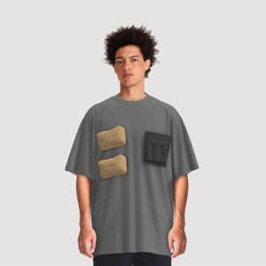 เสื้อยืดแฟชั่นผู้ชายแขนสั้นทรงหลวมคอกลมรุ่นใหม่ปี 2022 สไตล์ลำลองใส่สบาย - Product Image 2