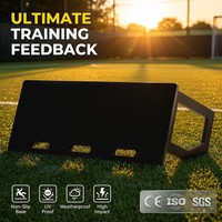 Panel de Rebote para Fútbol, HDPE de 20 mm, Portátil, Plegable, Ajustable, para Entrenamiento de Pases