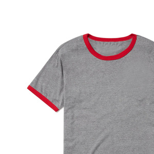 เสื้อยืดแบบเรียบสำหรับผู้ชายเสื้อยืดริงเกอร์แบบสั่งทำสำหรับผู้ชาย - Product Image 5