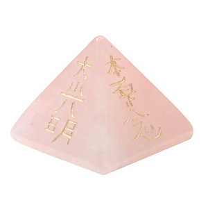 Pyramide usui reiki 7 chakra avec symbole reiki Feng Shui ensemble pierre naturelle guérison usui cristal reiki pierre précieuse en gros - Product Image 3