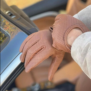 Sécurité industrielle Protection des mains en cuir de vachette Gants de conduite à la mode Gants de conducteur de voiture doux et confortables - Product Image 5