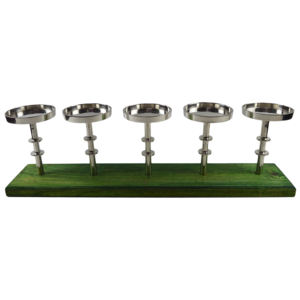 Portavelas de Navidad con forma de lazo de metal de tamaño personalizado, mesa de Casa recubierta de latón, suministros decorativos festivos y para fiestas - Product Image 4