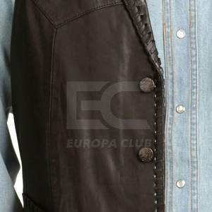 Chaleco de Cuero Genuino para Hombre, Chaleco de Cuero de Moda para Invierno, Nuevo Chaleco de Cuero en Venta - Product Image 4