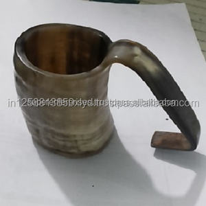 Tasse en corne rugueuse, meilleur décor d'intérieur, conception de matériau Unique avec couleur naturelle, tasse à boire hautement conçue - Product Image 6