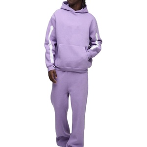New Arrival Wholesale <b>Men</b> Tracksuits Solid Color Fashion <b>Men</b> Tracksuits Two Piece <b>Pullover</b> Hoodie Oversized Tracksuit at Nurak - Product Image 2