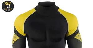 ชุดใส่ป้องกันผื่นคันของผู้ชายชุดใส่สบายพิมพ์ลายซับลิเมชันชุดยาวอัดระบายอากาศได้ดี UPF50สั้นกันยูวี - Product Image 4