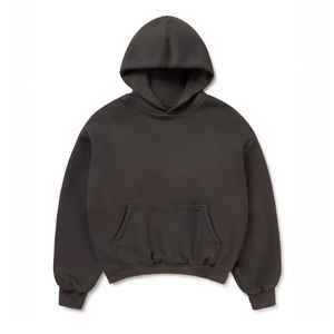 Sweat à capuche décontracté en molleton français 100% coton avec logo personnalisé, poids lourd, épaules tombantes, sweat à capuche pour homme, écologique - Product Image 1