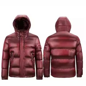 Vestes pour hommes Manteau à bulles d'air Manteau personnalisé en nylon pour hommes Veste extérieure à capuche confortable en coton portable de haute qualité - Product Image 4