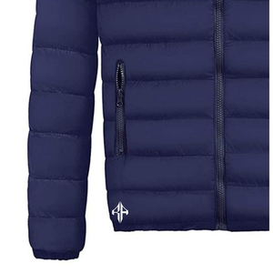 Chaqueta de invierno con logotipo personalizado de tendencia superior Chaqueta acolchada con cremallera estampada transpirable de poliéster 100% de ATLANTIC - Product Image 6