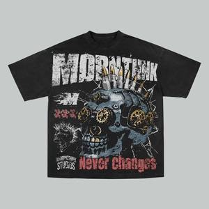 Servicio OEM nuevo estilo propio logotipo serigrafiado camiseta para hombres 80% Algodón 20% poliéster moda Regular Fit camisetas Unisex - Product Image 3