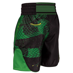 Pantalones Cortos de MMA Personalizados OEM, Diseño Liso, Elásticos, de Poliéster y Spandex, Transpirables, para Artes Marciales Mixtas - Product Image 2