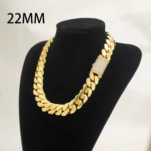 Collar de Lujo y Estilo Hip Hop, Cadena Cubana Súper Grande, Cadena de Eslabones Cubanos Miami - Product Image 6
