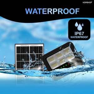 Projecteur solaire Homehop pour extérieur, étanche, 50 W, avec télécommande, lampe LED automatique pour intérieur, jardin (5 Ah, ABS, 3 couleurs) - Product Image 5