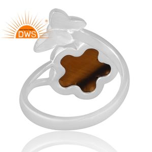 Stylish 925 Sterling Silver Natural <b>Tiger</b> <b>Eye</b> Yellow Gemstone Ring Custom <b>Jewelry</b> For Women Gift For Her - Product Image 2