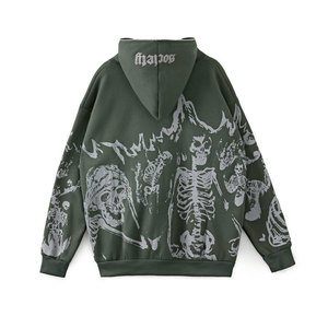 Prince Industry Streetwear grande taille hommes sweat à capuche zippé intégral confortable hommes durables sweat à capuche zippé intégral - Product Image 2