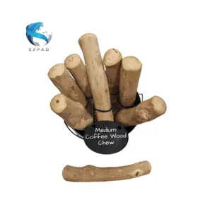 Dog Toys suppliers manufacturers Factory Supply Safe ECO-friendly Wooden Clean Teeth Bone Natural Coffee Wood Pet Dog