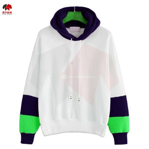 เสื้อฮู้ดผู้ชายแบบสั่งทำพิเศษ OEM และ ODM ดีไซน์หลายสีแบบต่อผ้า เสื้อฮู้ดแบบสวมหัวสำหรับฤดูหนาว ขายส่ง - Product Image 3