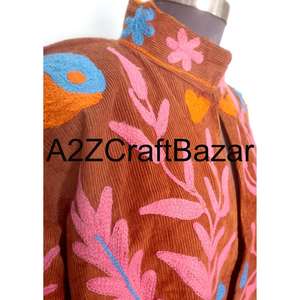 Chaqueta Corta Étnica Bordada Tradicional al por Mayor para Mujer, Chaquetas Cortas de Invierno, Proveedor de Ropa de Moda - Product Image 2