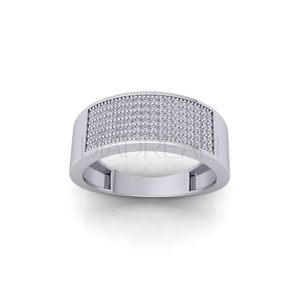 Bague en diamant glacé en argent sterling 925 de haute qualité meilleur cadeau d'anniversaire et d'anniversaire Style HipHop pour hommes Leb Grown - Product Image 1