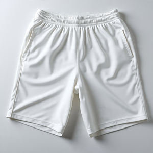 Pantalones cortos deportivos de alta calidad para hombre, secado rápido, doble capa, poliéster negro con patrón sólido para correr, gimnasio, venta al por mayor, pantalones cortos de gimnasio - Product Image 1