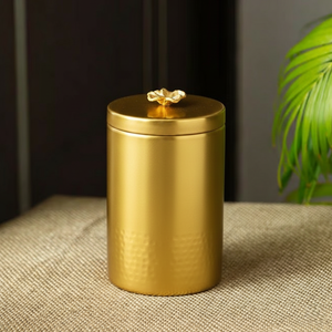 Recipiente Moderno de Acero Inoxidable Martillado para Almacenamiento de Alimentos en la Cocina - Product Image 2