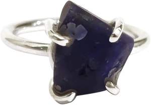 แหวนเงินแท้ 925 ประดับพลอยแทนซาไนต์ธรรมชาติ สำหรับผู้หญิง ดีไซน์แบบหนามเตย  หินประจำเดือนธันวาคม งานแฮนด์เมด เหมาะสำหรับเป็นของขวัญคริสต์มาส - Product Image 2