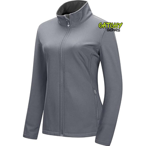 Veste softshell d'hiver pour femmes coupe-vent et imperméable pour la course et la randonnée en plein air Design polaire confortable - Product Image 1