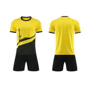 Conjunto de Uniforme de Fútbol de Entrenamiento de Alta Calidad con Pantalones Cortos de Compresión y Camiseta, Camiseta de Fútbol con Logotipo del Equipo - Product Image 1