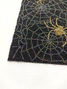 Juego de 6 Manteles Individuales Bordados a Mano con Cuentas, Decoración de Mesa de Boda de Lujo Ecológica, Estilo Indio Personalizable - Product Image 6