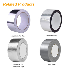 Ruban adhésif en aluminium métallisé EONBON personnalisé, film métallisé, ruban adhésif pour l'étanchéité et l'isolation des tuyaux <span class=keywords><strong>de</strong></span> CVC - Product Image 5