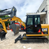 Excavatrice sur chenilles compacte Caterpillar CAT 305.5E2 d'occasion de 5,5 tonnes pour la construction et l'aménagement paysager