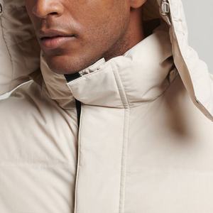 Invierno abajo Abrigo con capucha Puffer hombres ropa chaqueta Streetwear impresión hombres invierno acolchado abrigos burbuja Puffer chaqueta - Product Image 3