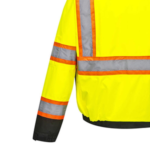 Custom High Visibility Worker <b>Reflective</b> Winter Jacket Latest Design Nylon <b>Material</b> Waterproof Plus Size Work Clothes - Product Image 4