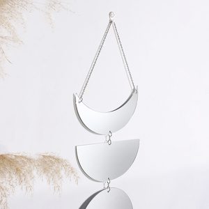 การออกแบบตกแต่งภายในบ้านห้องนั่งเล่นห้องนอนสถานรับเลี้ยงเด็กตกแต่งดวงจันทร์พวงมาลัยตกแต่งคริลิคดวงจันทร์เฟสกระจกแขวนผนัง - Product Image 3