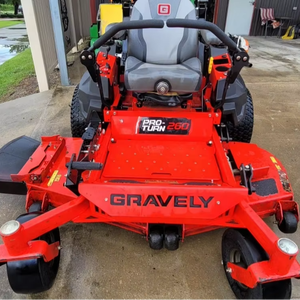 Cortacésped industrial Gravely de gasolina de 2 tiempos con giro cero, motor de 125 cc, caja de recogida de césped de 150 L, trituración de 1200 W para el cuidado del césped y jardín. - Product Image 1