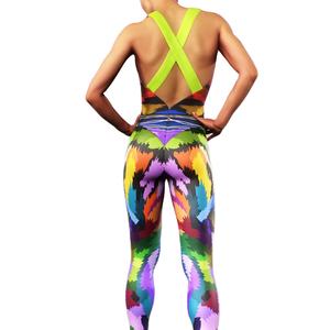 ชุดโยคะผู้หญิงดีไซน์ใหม่ล่าสุด คุณภาพดี แฟชั่นทันสมัย เอวยางยืด ชุดออกกำลังกายแบบ 2 ชิ้น สั่งทำได้ - Product Image 4