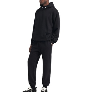 High Quality Tracksuits <b>Men</b> Puff Printing Cotton Soft <b>Pullover</b> Tracksuit Clothes Solid Pattern 360Gsm <b>Men's</b> Tracksuit at Nurak - Product Image 2