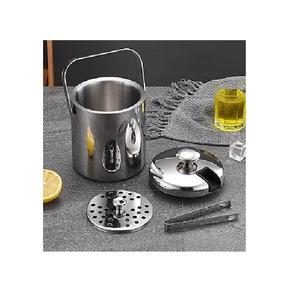 Enfriador de vino de acero inoxidable de doble pared de Metal con forma de diseñador elegante Cubo de hielo Hecho en fábrica Mesa decorativa para fiestas - Product Image 6