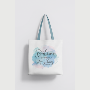 Bolsa de algodón estampada Bolsa de compras ecológica ligera para todas las ocasiones y multiusos - Product Image 2