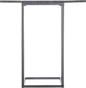 Metal Side <b>Table</b> Iron Frame with <b>Top</b> <b>Wood</b> Modern Style Home Hotel Restaurant Living Room furniture - Product Image 5