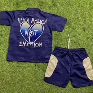 Conjuntos Deportivos de Dos Piezas de Nailon Resistentes al Viento con Cierre y Logotipo Personalizado de Alta Calidad para Invierno en Tallas Grandes - Product Image 5