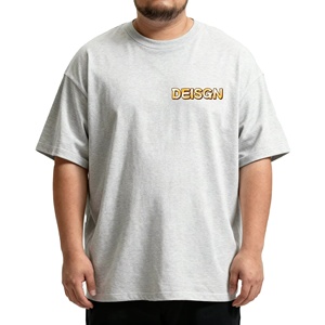 Camisetas de Manga Corta Personalizadas de Moda Urbana, 100% Algodón Interlock 240Gsm, Talla Grande, Verano, Alta Calidad, para Hombre - Product Image 6