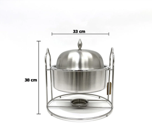 Best Quality Modern Silver Polished Stainless Steel Eco-Friendly Food <b>Warmer</b> <b>Buffet</b> Serving Dish Elegant Tabletop Dinnerware - Product Image 1