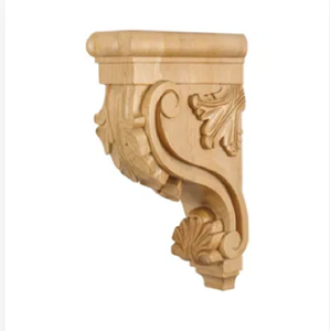 Ukiran kayu gaya Eropa bingkai Onlay Applique kayu arsitektur Corbel dan bingkai furnitur membangun elemen kayu Corbel - Product Image 6