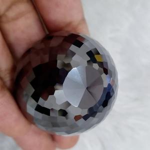 ลูกบอลเพชรมอยส์ซอไนต์ขนาดใหญ่43.40มม. ทรงกลมสีดำเหลี่ยมเพชรพลอยทรงกลมขนาดใหญ่เกรด AAA - Product Image 4