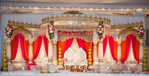 Marco de puerta de escenario de compromiso tradicional decoración Punjabi boda Roka ceremonia escenario Panel brazalete ceremonia Marco de Fondo Indio - Product Image 6